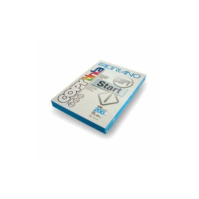 CARTONC.COLORATO A4 GR.200 FG.100 AZZURRO
