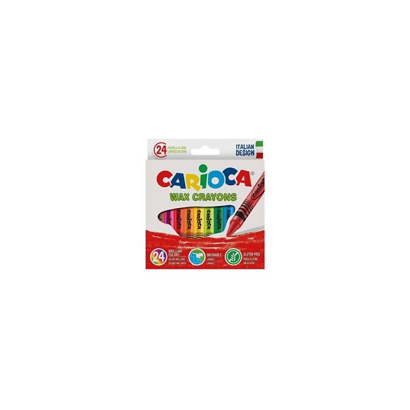 PASTELLI CERA CARIOCA 24 COLORI