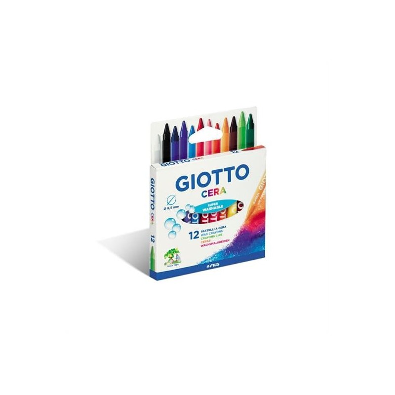 PASTELLI CERA GIOTTO 12 COLORI
