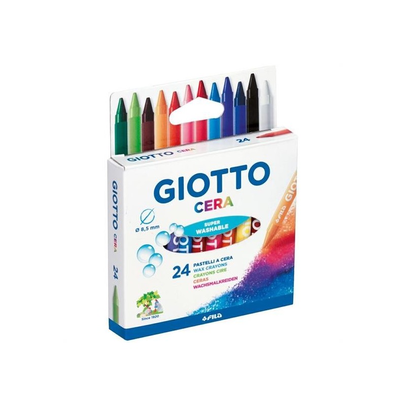 PASTELLI CERA GIOTTO 24 COLORI