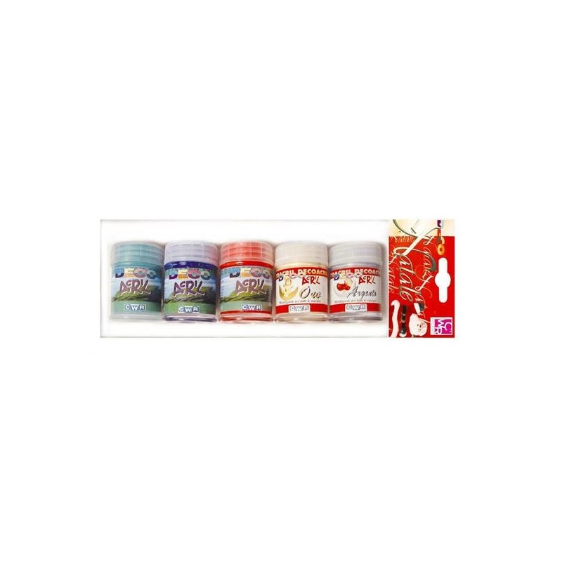 TEMPERA ACRILICA ML. 35 BLISTER 5 COL. NATALIZI