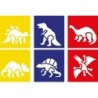 STENCIL DINOSAURI PZ. 6