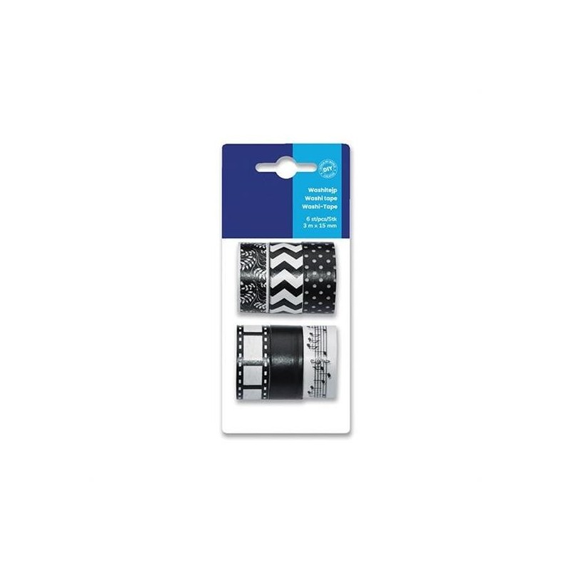 NASTRO WASHI TAPE MT3X15MM PZ. 6 COLORI METAL
