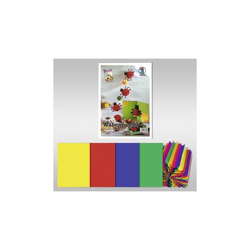 CARTA NIDO D'APE 4 COL. ARCOBALENO FG. 5 GR. 60 CM. 23X33