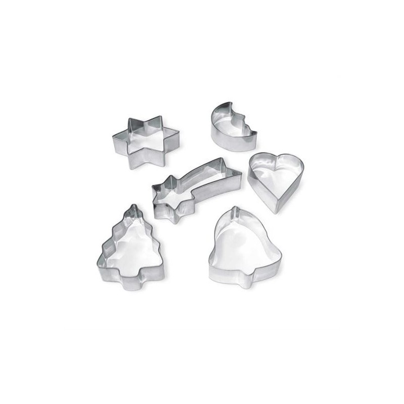 FORMINE PER MODELLARE IN METALLO NATALE 1 PZ. 6