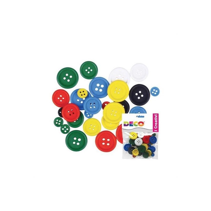 BOTTONI DA INFILARE COLORE CLASSICI PZ.30