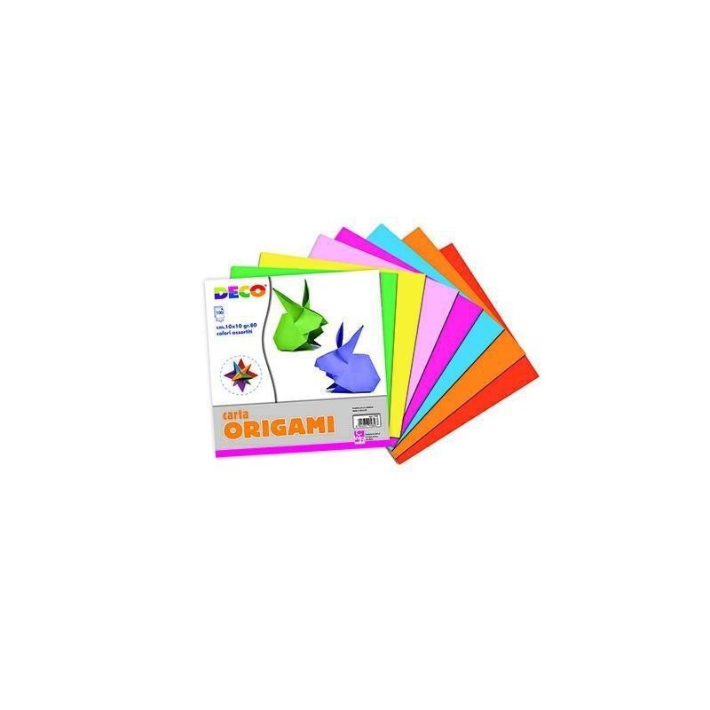 CARTA ORIGAMI CM. 10X10 FG. 100 COL. ASS.