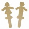 LEGNO DA DECORARE SAGOME BAMBINA CM.17,5X8 PZ.10
