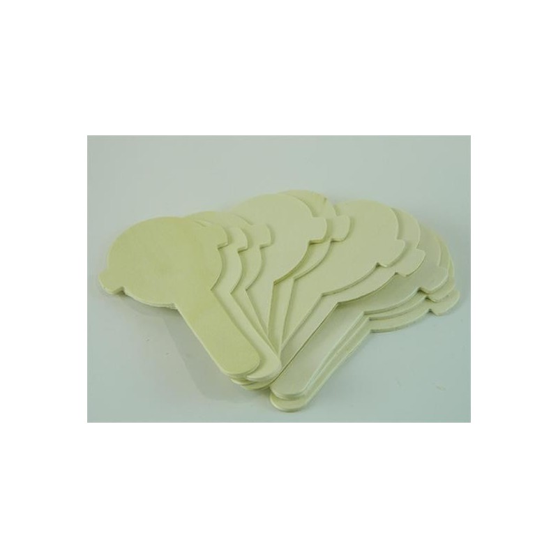 LEGNO DA DECORARE STECCHE VISO PZ.10 CM. 12H