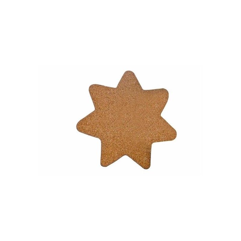 SUGHERO DA DECORARE STELLA CM. 20 PZ.5