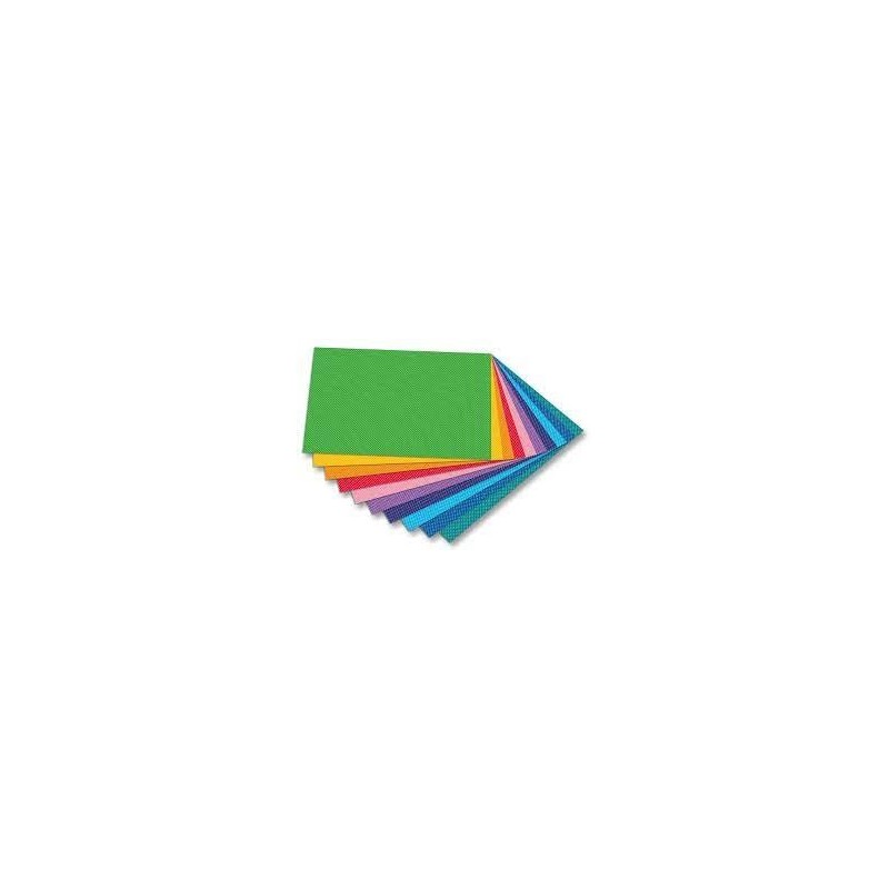 CARTONCINO BRISTOL 100x70 COLORATO Conf. 12 Colori Diversi