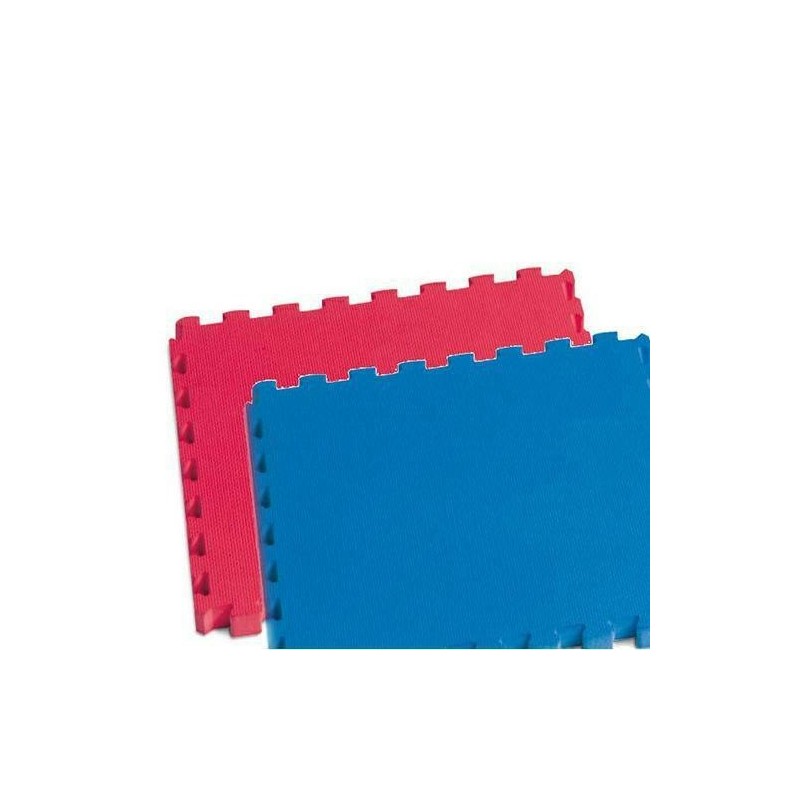 TAPPETO INCASTRO EVA CM.50X50X2,5 ROSSO/BLU