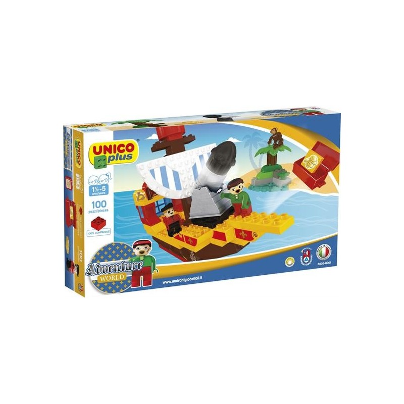 BARCA DEI PIRATI 97 PZ. + 3 PERSONAGGI