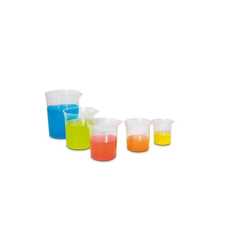 BICCHIERI GRADUATI PZ. 5 ML. 100/200/300/500/1000