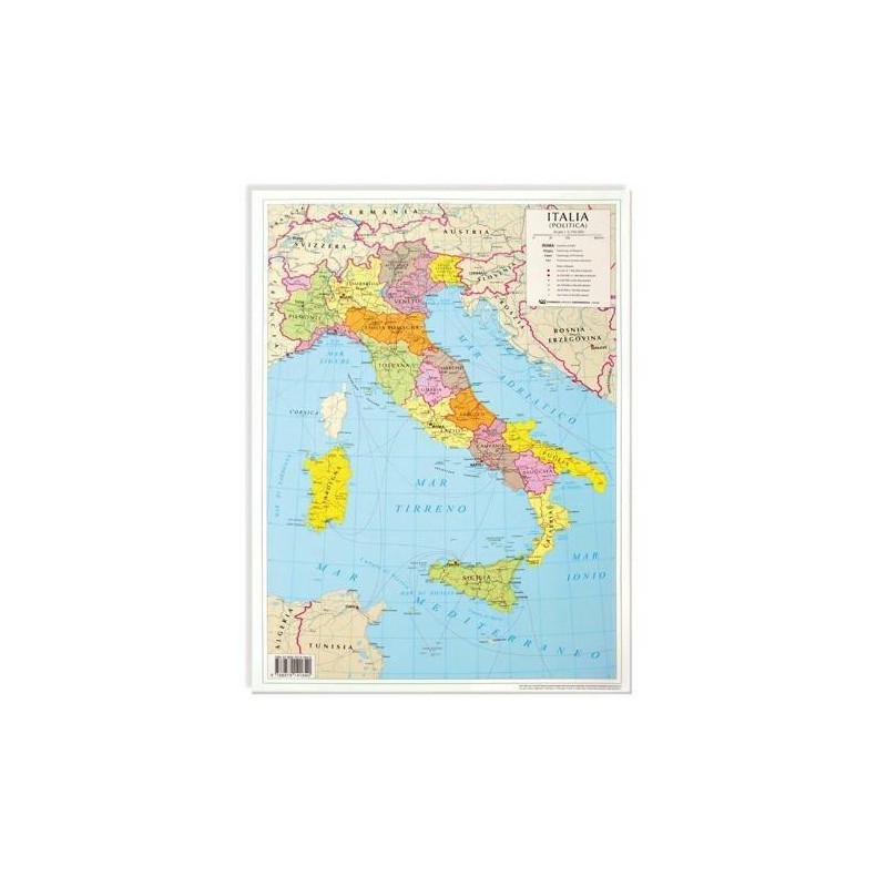 CARTA GEOGRAFICA A3 ITALIA