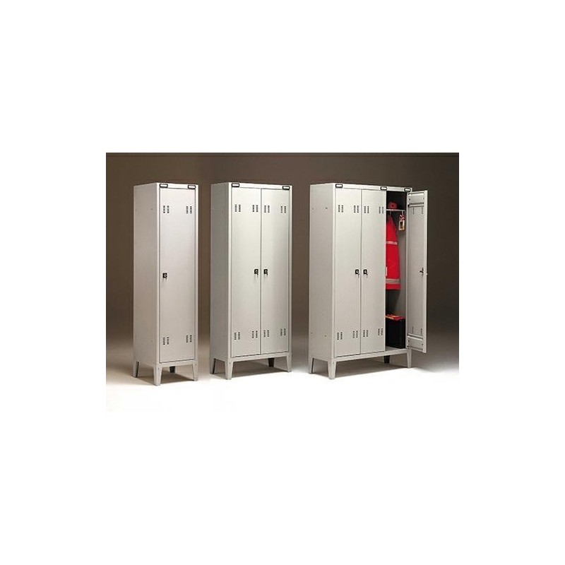 SPOGLIATOIO IN METALLO A 2 POSTI - CM.70X47X180H