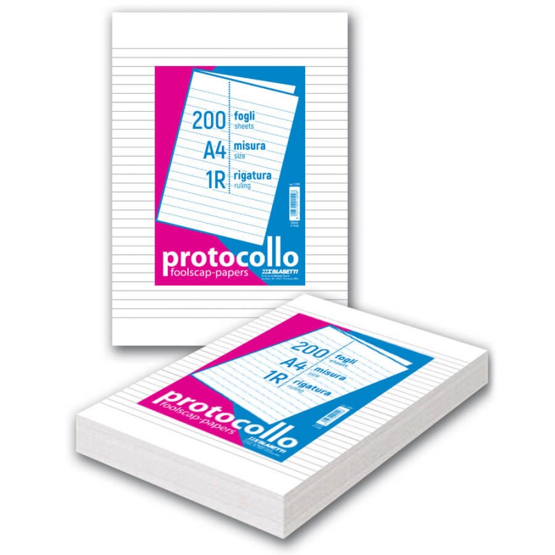 CARTA PROTOCOLLO FG. 200 UN RIGO