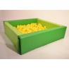 PISCINA PER PALLINE CM.200X200X60h SPESSORE CM.15 VERDE CHIARO/VERDE