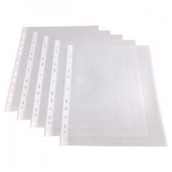 BUSTE PVC TRASP. CON FORI...