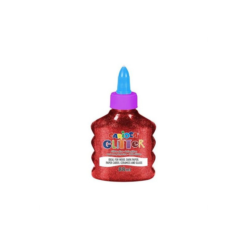 COLLA GLITTER ML.88 ROSSO