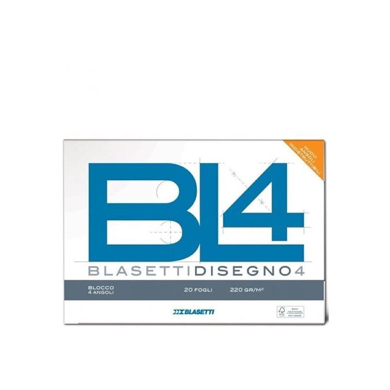 C/DISEGNO 4 BLOCCO 33X48 FG.20 SQUADRATO GR.220