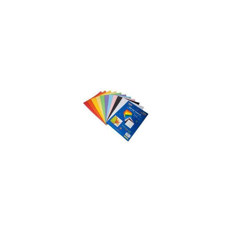 CARTA COLORATA A4 GR.160 FG.100 10 COL. ASS.