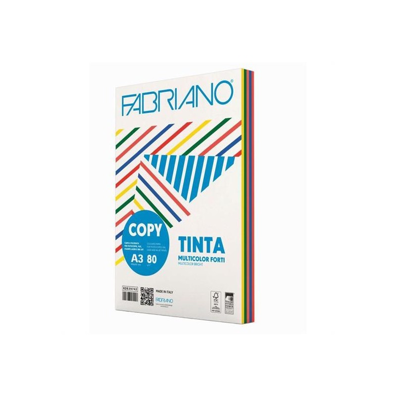 CARTA FOT. A3 TINTE FORTI\5 COL. GR.80 250FG