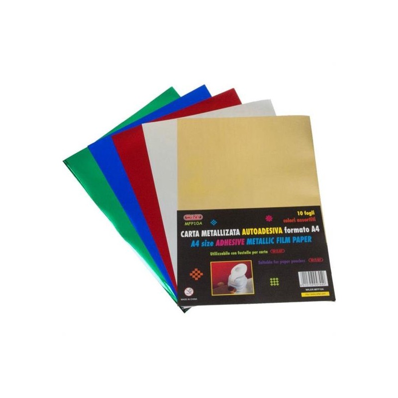 CARTA METALLIZZATA A4 FG.10 GR.100
