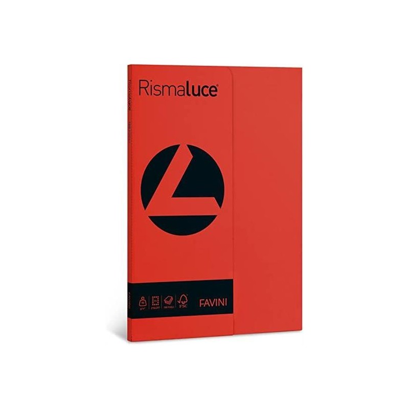 RISMALUCE A4 GR. 90 FG. 100 ROSSO