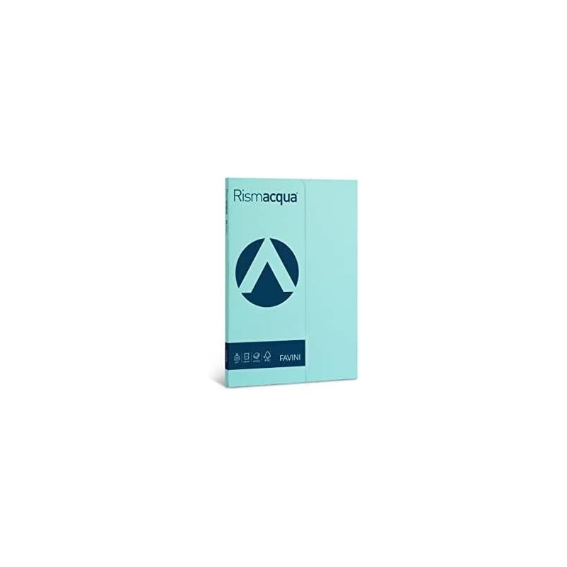 RISMAACQUA A4 GR. 90 FG. 100 CELESTE