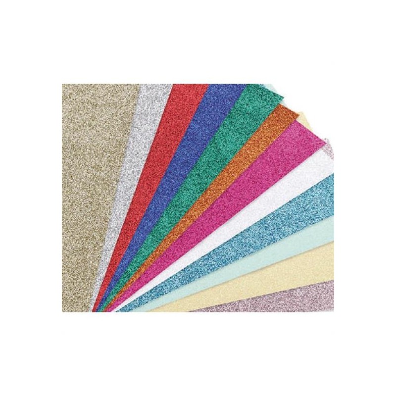 CARTONCINO GLITTER GR.330 CM.50X65 FUCSIA