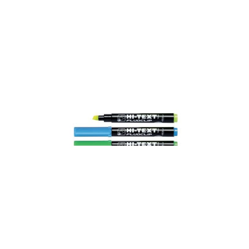 EVIDENZIATORE FLUO CLIP VERDE MM.5 P.SCALPELLO