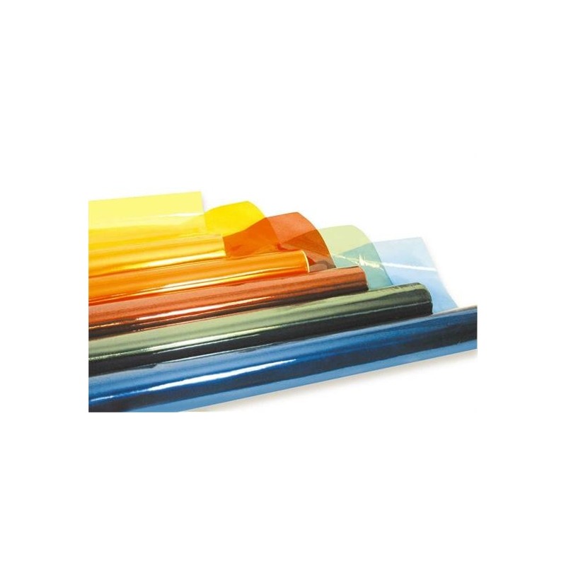 CELLOPHANE ROTOLO CM.70X500 5 ROTOLI COL. ASS.