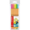PENNARELLI POINT 88 ASTUCCIO MM.4 6 COLORI NEON