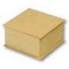 LEGNO DA DECORARE SCATOLA CON COPERCHIO MM. 95X95X50