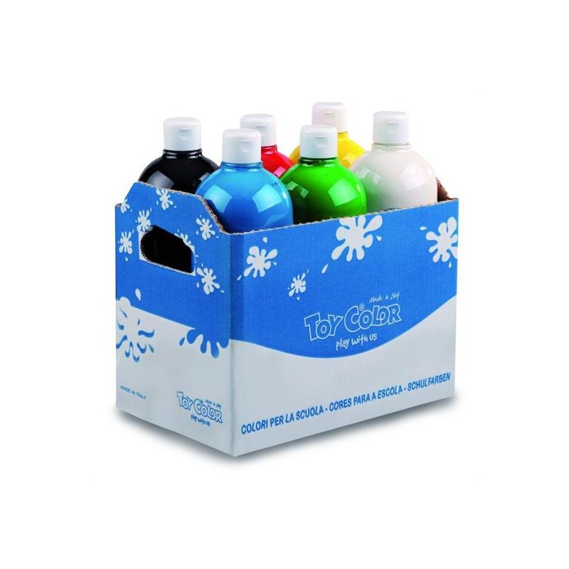 TEMPERA TOY COLOR ML.1000 BOX 6 COLORI ASSORTITI